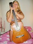 LusciousModels Curvy Meile, playing with her guitar - part 2