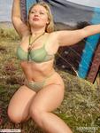 LusciousModels Curvy Meile flashing boobs in the dunes - part 1