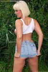 LusciousModels Britt Angel stripping outdoors 1-4