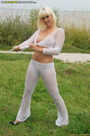 LusciousModels Britt Ange stripping outdoors 1-6