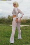 LusciousModels Britt Ange stripping outdoors 1-6