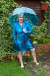 TrishasDiary PVC Raincoat in the Garden