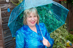 TrishasDiary PVC Raincoat in the Garden