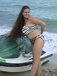 DeniseDavies Getting my tits out on the beach