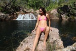 Roxeanne Pink Bikini and Wet 
