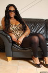 LusciousModels Yazz Holland, ebony pantyhose 1-4