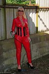 Melody PVC Cat Suit & Whip