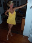 JoleneDevil Chequered panties and little yellow dres