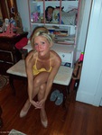 JoleneDevil Chequered panties and little yellow dres