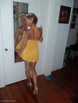 JoleneDevil Chequered panties and little yellow dres