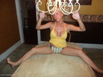 JoleneDevil Chequered panties and little yellow dres