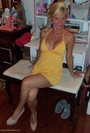 JoleneDevil Chequered panties and little yellow dres