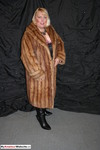 LexieCummings Lexie flashes in her Fur Coat