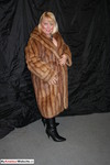 LexieCummings Lexie flashes in her Fur Coat