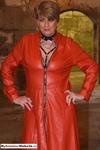 DevineDoms Mistress Devine in red leather