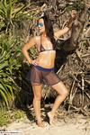 Roxeanne ultra see thru skirt with see thru bikini top 