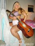 LusciousModels Curvy Meile, playing with her guitar - part 1
