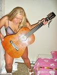 LusciousModels Curvy Meile, playing with her guitar - part 1