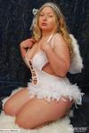 LusciousModels Curvy Meile white angel wings - part 1