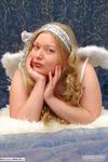 LusciousModels Curvy Meile white angel wings - part 1