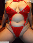 BustyBlissDiaries Red PVC  Big Tits