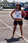 Roxeanne Walking round town with nipples showing