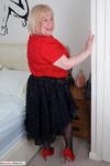 TrishasDiary Red Blouse Strip