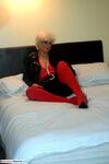 Dimonty Thigh high red boots