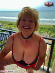 BustyBlissDiaries Busty Granny Big Boobs Seaside