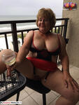 BustyBlissDiaries Busty Granny Big Boobs Seaside