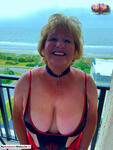 BustyBlissDiaries Busty Granny Big Boobs Seaside