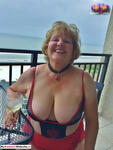 BustyBlissDiaries Busty Granny Big Boobs Seaside