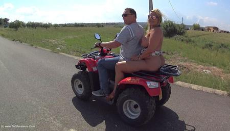 NudeChrissy - Mallorca Quad Ride Naked Two Up